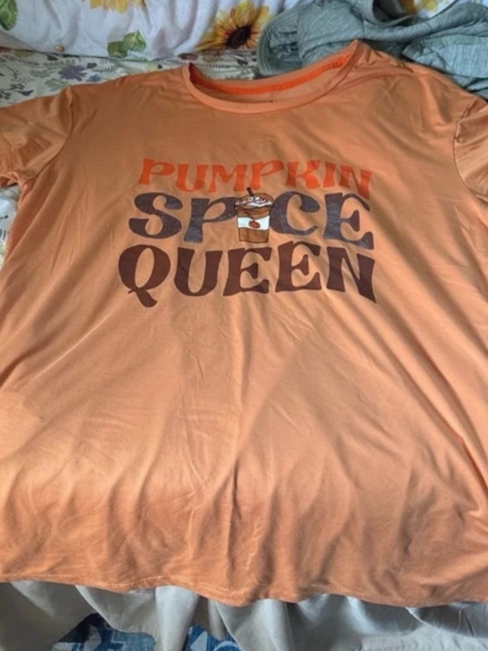 Pumpkin Spice Queen Orange Men’s Graphic Shirt